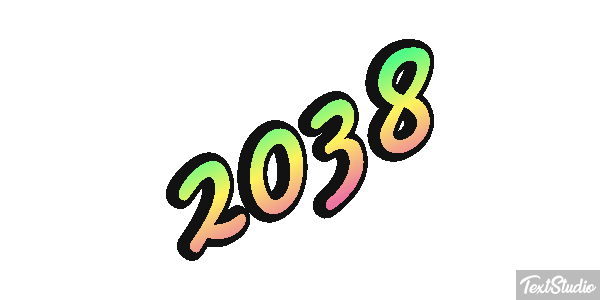 2038 Text effect