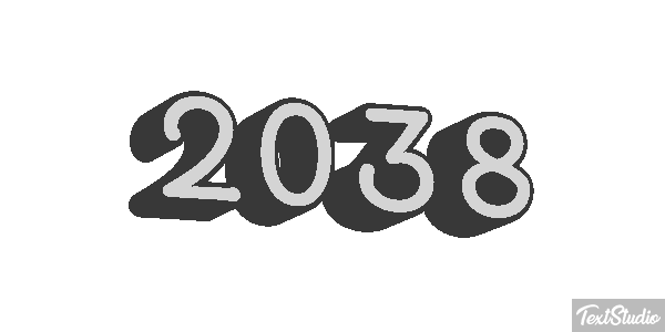 2038 Text effect