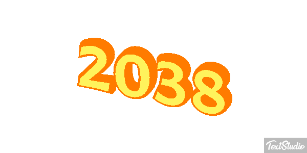 2038 Text effect