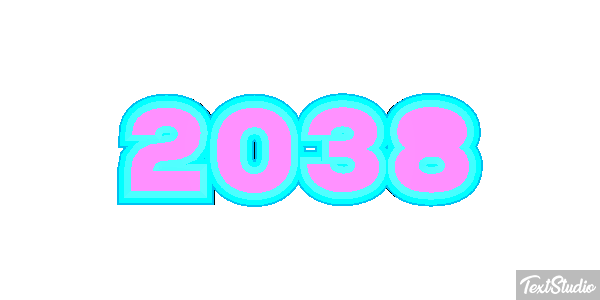 2038 Text effect