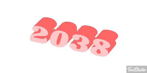 2038 Text effect