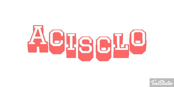 Acisclo Efecto de texto