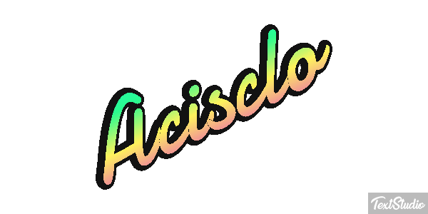 Acisclo Efecto de texto