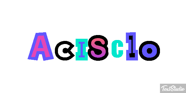Acisclo Efecto de texto