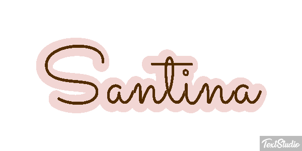 Santina Текстовый эффект