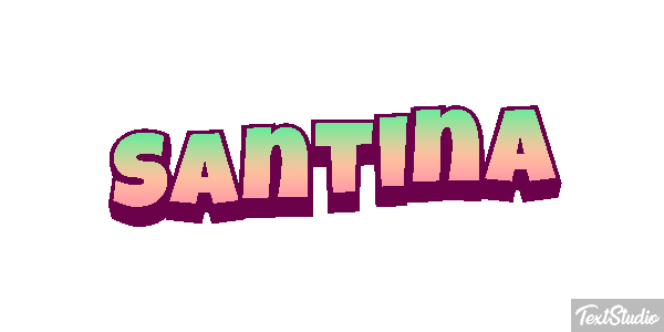 Santina Текстовый эффект