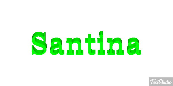 Santina Текстовый эффект
