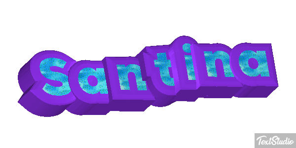 Santina Текстовый эффект