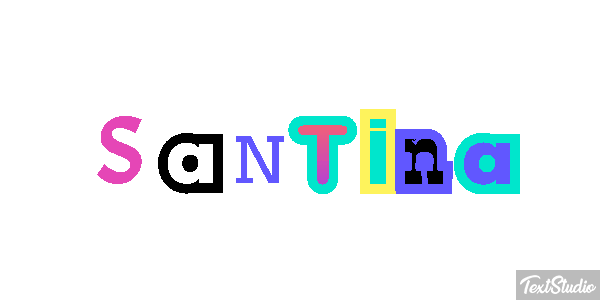 Santina Текстовый эффект