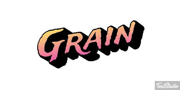 Grain Text effect