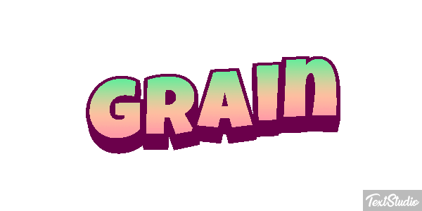 Grain Text effect