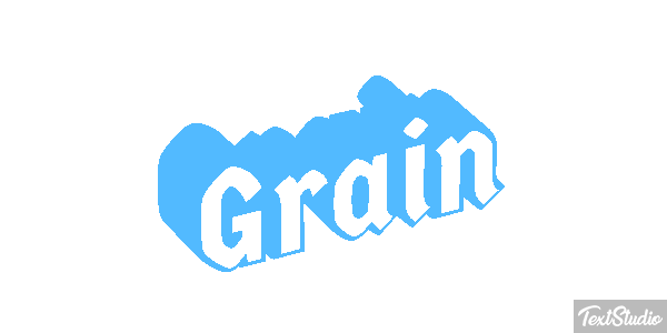 Grain Text effect