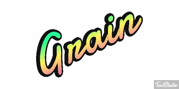 Grain Text effect