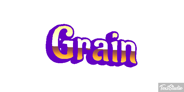 Grain Text effect