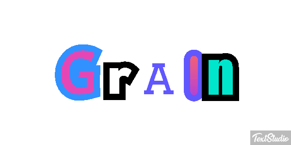 Grain Text effect
