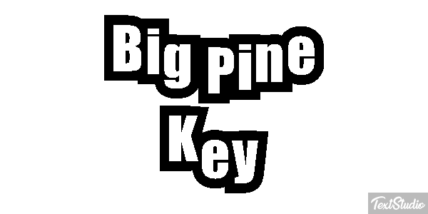 Big Pine Key Text effect