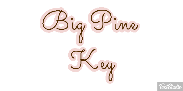 Big Pine Key Text effect