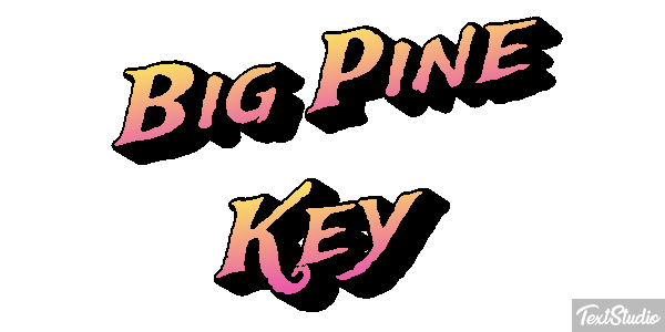 Big Pine Key Text effect