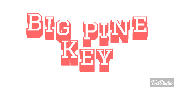 Big Pine Key Text effect