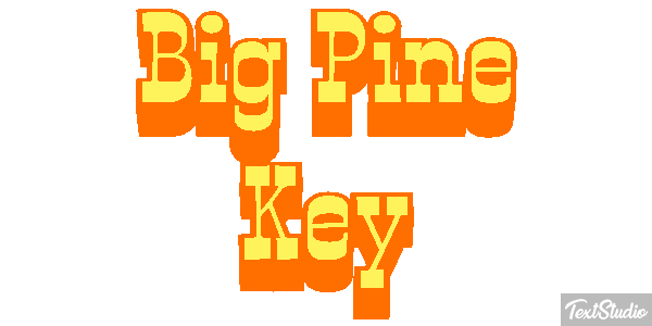 Big Pine Key Text effect
