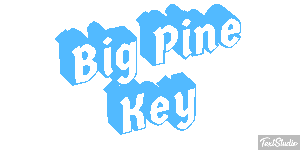 Big Pine Key Text effect