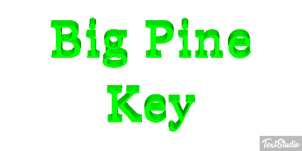 Big Pine Key Text effect