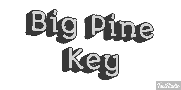 Big Pine Key Text effect