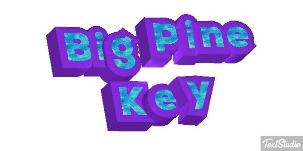 Big Pine Key Text effect