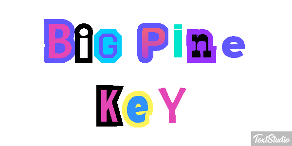 Big Pine Key Text effect