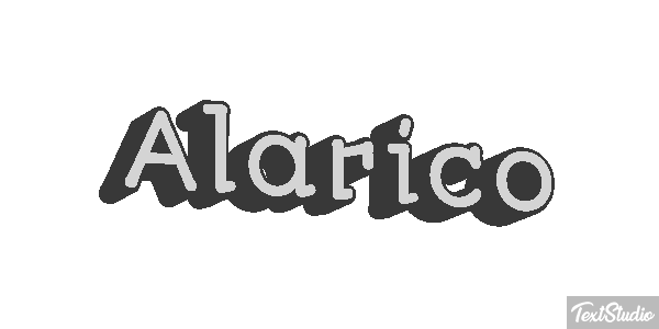 Alarico Effetto testo
