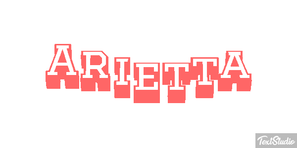 Arietta Text effect