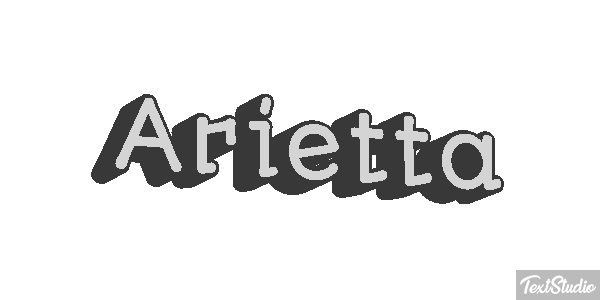 Arietta Text effect