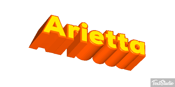 Arietta Text effect