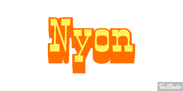 Nyon Efekt tekstowy