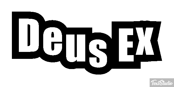 Deus Ex Text effect