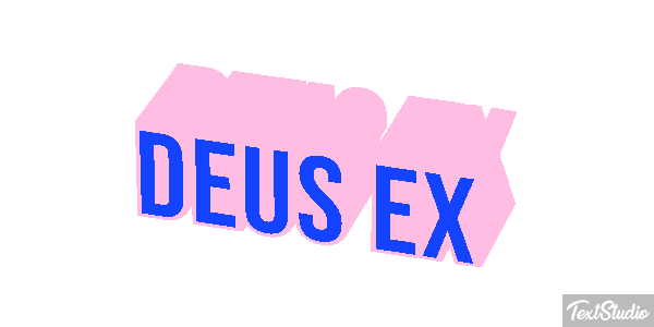 Deus Ex Text effect