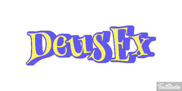Deus Ex Text effect
