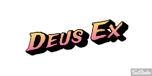 Deus Ex Text effect