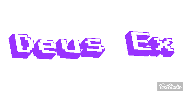 Deus Ex Text effect
