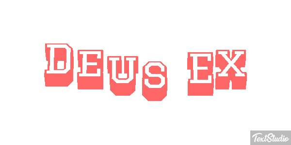 Deus Ex Text effect