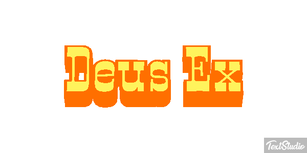 Deus Ex Text effect