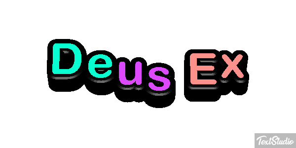Deus Ex Text effect