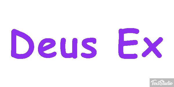 Deus Ex Text effect