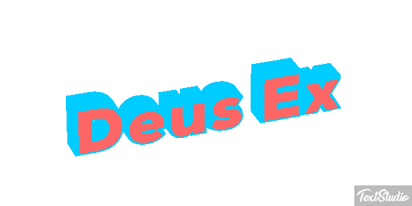 Deus Ex Text effect