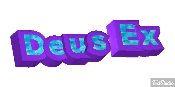 Deus Ex Text effect