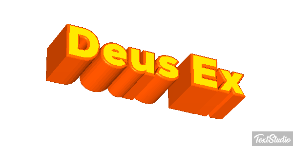 Deus Ex Text effect