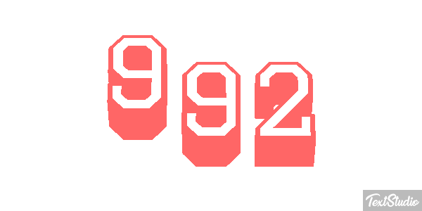 992 テキスト効果