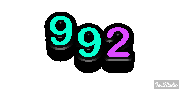 992 テキスト効果