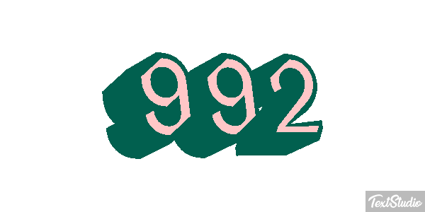 992 テキスト効果