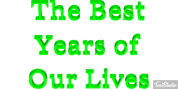 The Best Years of Our Lives Efeito do texto